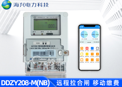 杭州海兴DDZY208-M无线NB预付费单相电能表